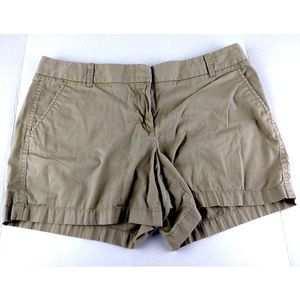 J. Crew Chino Womens Size 14 Khaki Casual Shorts